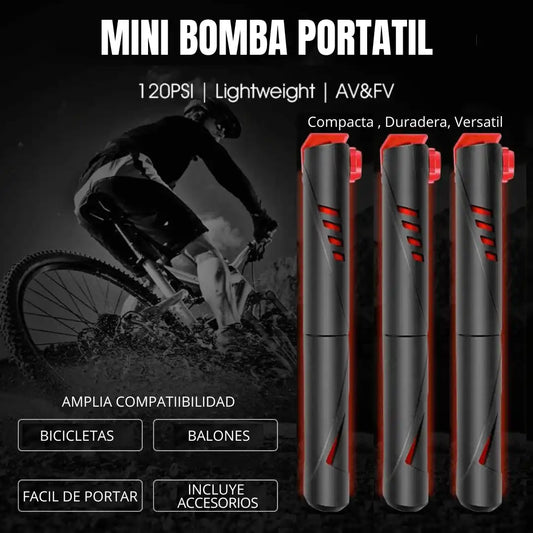 BOMBA MINI PUMP PARA BICICLETA