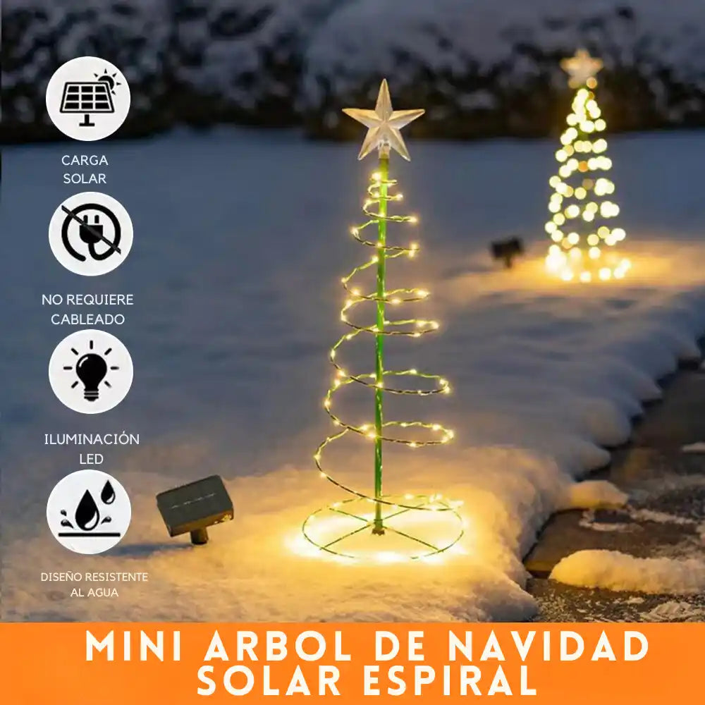 Árbol de Navidad Solar Espiral