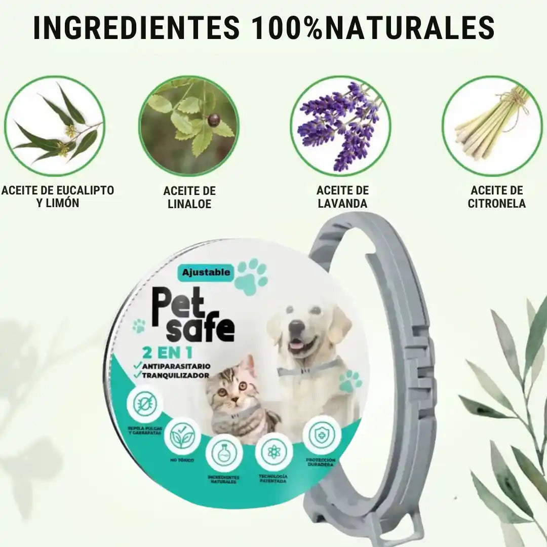 PetSafe - Collar antipulgas 12 Meses de Protección Natural X2