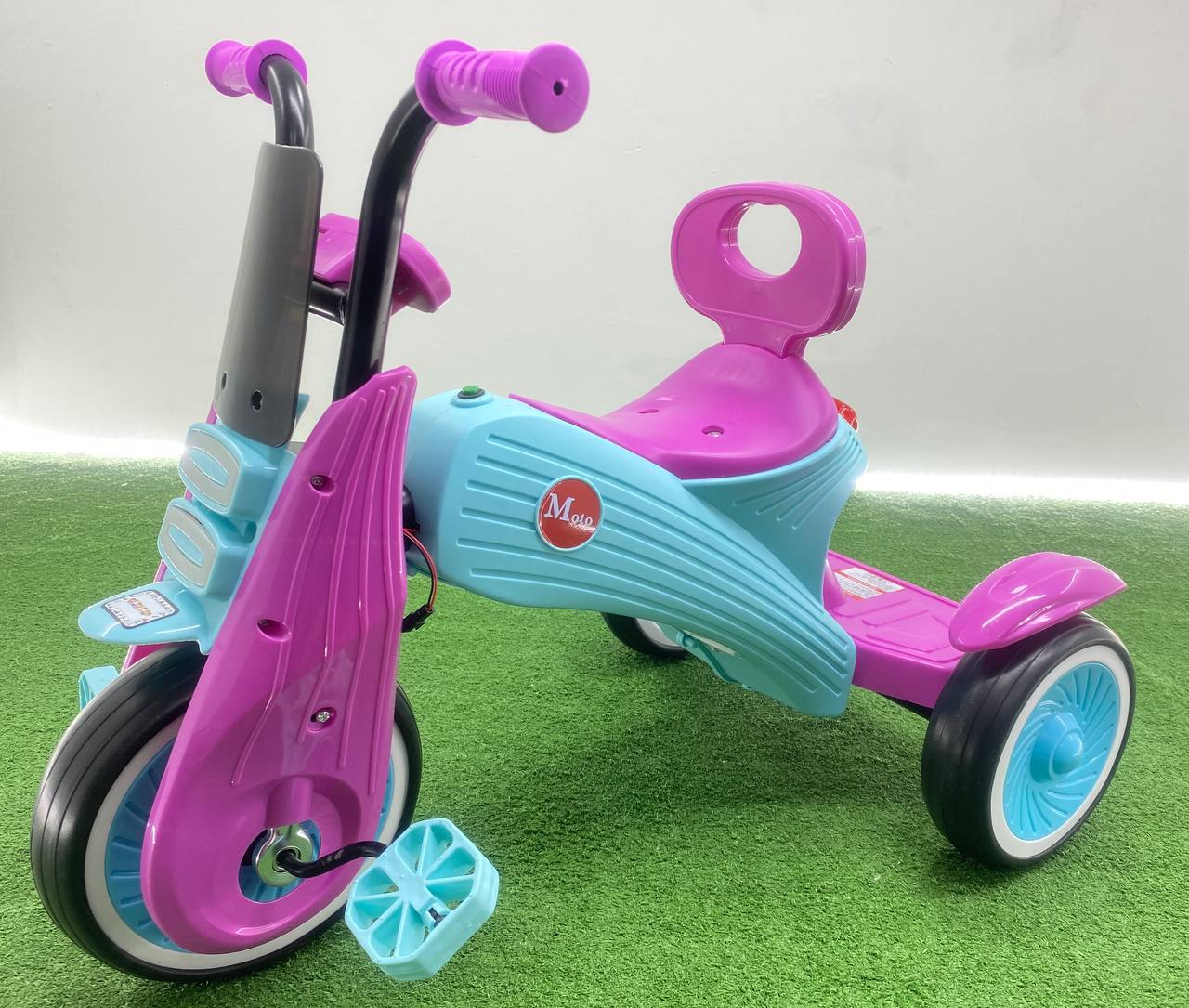  NBgy Tricycle, triciclo multifunción para niños con luces de  música, triciclo para bebés de 2 a 6 años al aire libre, 4 colores, 29.1 x  22.4 x 19.7 in : Juguetes y Juegos